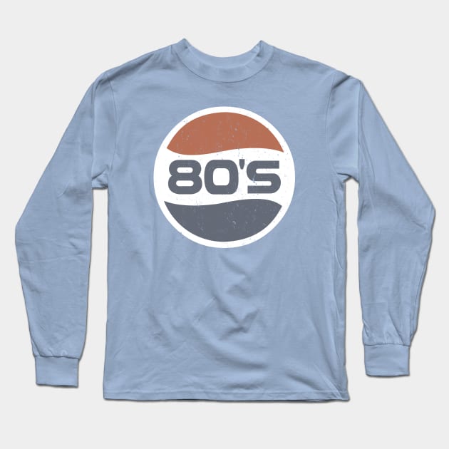 Retro logo for nostalgic 70s and 80s style Long Sleeve T-Shirt by DaveLeonardo